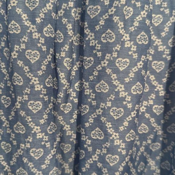 Sandro Tiered Floral-print Crepe Midi Dress Blue/Blanc Size EU 38 New w/Tags - Picture 11 of 12